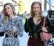 Sara Foster et AnnaLynne McCord sur le tournage de 90210 à Beverly Hills, le 9 janvier 2012
