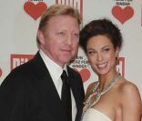 Boris Becker et sa femme Lilly Kerssenberg à Berlin le 17 décembre 2011.