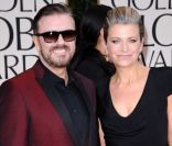 Ricky Gervais et Jane Fallon aux Golden Globes, le 15 janvier 2012 à Los Angeles.