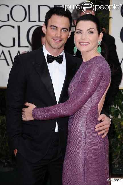Julianna Margulies et Keith Lieberthal aux Golden Globes, le 15 janvier 2012 à Los Angeles.