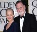 Helen Mirren et Taylor Hackford aux Golden Globes, le 15 janvier 2012 à Los Angeles.