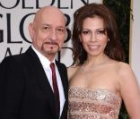 Ben Kingsley et Daniela Lavender aux Golden Globes, le 15 janvier 2012 à Los Angeles.