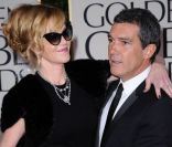 Melanie Griffith et Antonio Banderas aux Golden Globes, le 15 janvier 2012 à Los Angeles.