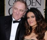 Francois-Henri Pinault et Salma Hayek aux Golden Globes, le 15 janvier 2012 à Los Angeles.