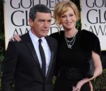 Antonio Banderas et Melanie Griffith aux Golden Globes, le 15 janvier 2012 à Los Angeles.