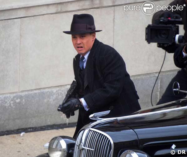 Johnny Deep sur le tournage de Public Enemies