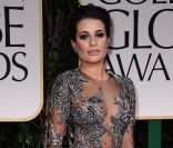 Lea Michele en Marchesa, lors des Golden Globes 2012 à Los Angeles, le 15 janvier 2012.
