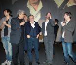 Richard Anconina, Bruno Solo, Max Boublil et Enrico Macias à la première de La Vérité si je mens 3 au Kinepolis de Lomme dans le nord de la France le 16 janvier 2012  