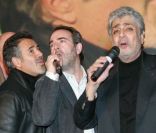 José Garcia, Bruno Solo et Enrico Macias font leur show à la première de La Vérité si je mens 3 au Kinepolis de Lomme dans le nord de la France le 16 janvier 2012  