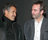José Garcia et Bruno Solo à la première de La Vérité si je mens 3 au Kinepolis de Lomme dans le nord de la France le 16 janvier 2012  
