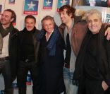 Bruno Solo, José Garcia, Richard Anconina, Max Boublil et Enrico Macias à la première de La Vérité si je mens 3 au Kinepolis de Lomme dans le nord de la France le 16 janvier 2012  