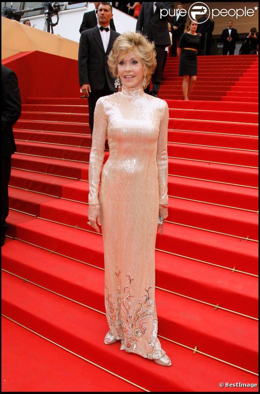 La superbe Jane Fonda, 74 ans, à Cannes en mai 2011. 