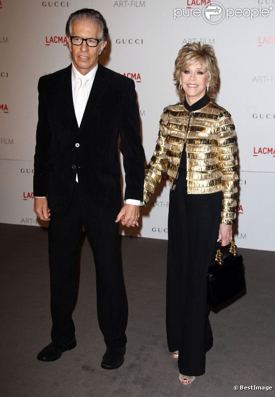 Jane Fonda et son amant Richard Perry à Los Angeles en novembre 2011. 