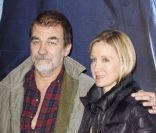 Olivier Marchal et sa femme Catherine lors de la première de La Taupe à l'UGC Normandie à Paris le 20 janvier 2012
 &nbsp; 