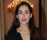 La chanteuse/actrice Victoria Olloqui, présente au défilé haute couture Christophe Josse à Paris, le 23 janvier 2012.