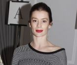 La danseuse étoile Aurélie Dupont était présente au défilé Christian Dior haute couture à Paris, le 23 janvier 2012.