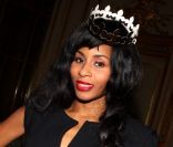 Mia Frye lors de la soirée Galette Tiffany pour les reines du Meurice, à l'hôtel Meurice, le 10 janvier 2012