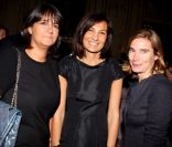 Valérie Expert, Agnès Crombrack et Caroline Le Menestrel lors de la soirée Galette Tiffany pour les reines du Meurice, à l\'hôtel Meurice, le 10 janvier 2012