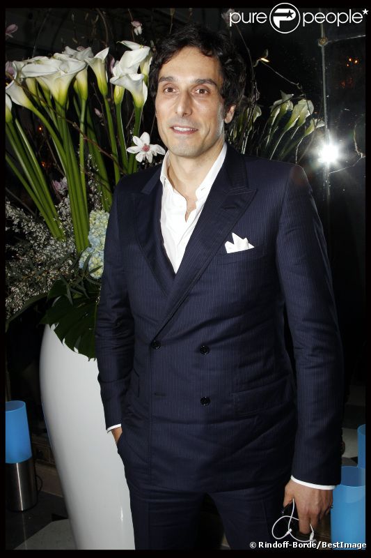 Vincent Elbaz au Dîner de la mode en faveur du Sidaction, au Pavillon d'Armenonville à Paris, le 26 janvier 2012.