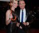 Jamais (ou presque) l'un sans l'autre, Sarah Marshall et Jean-Claude Jitrois sur le tapis rouge de la 13e édition des NRJ Music Awards, au palais des festivals de Cannes, le 28 janvier 2012.