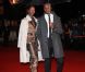 Harry Roselmack et sa femme Chrislaine sur le tapis rouge de la 13e édition des NRJ Music Awards, au palais des festivals de Cannes, le 28 janvier 2012.
