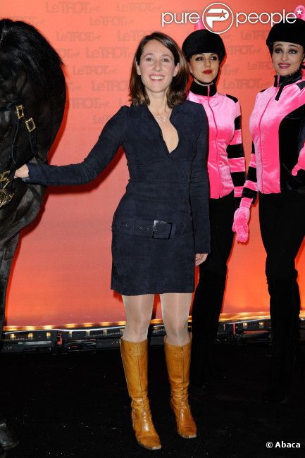 Alexia Laroche-Joubert lors du dîner de gala du Prix d'Amérique Marionnaud 2012, le 28 janvier 2012 à Paris