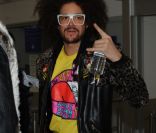 LMFAO arrivent à l'aéroport de Nice, le 27 janvier 2012