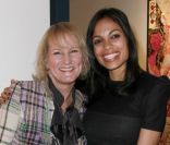 Rosario Dawson et Gaby Bethge à Hambourg, le 31 janvier 2012.