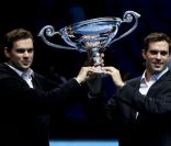Bob et Mike Bryan le 24 novembre 2011 à Londres