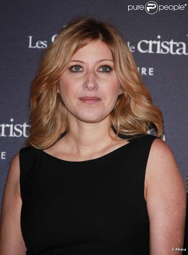 Amanda Sthers à la cérémonie des Globes de Cristal, au Lido à Paris, le 6 février 2012.