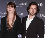 Gwendoline Hamon et Frédéric Diefenthal  à la cérémonie des Globes de Cristal, au Lido à Paris, le 6 février 2012.