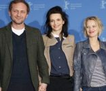 Andrzej Chyra, Juliette Binoche et Joanna Kulig présentent Elles au festival de Berlin, le 10 février 2012.