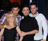 Sabrina, Zelko & Zarko, et Benjamin lors de l\'élection Miss Cougar à Paris, le 12 février 2012