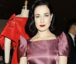 Défilé Zac Posen avec Dita Von Teese dans le cadre de la Fashion Week new-yorkaise