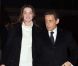 Carla Bruni et Nicolas Sarkozy arrivent dans les locaux de TF1 où le président annoncera sa candidature sur le plateau du JT, le 15 février 2012.