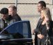 Jennifer Aniston accompagnait Justin Theroux à la sortie de l'émission Jimmy Kimmel Live, à Los Angeles le 21 février 2012.