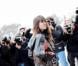Charlotte Gainsbourg, stylée pour assister au défilé Balenciaga à Paris, le 1er mars 2012.