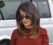 Salma Hayek très en beauté pour assister au défilé Balenciaga à Paris, le 1er mars 2012.