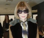 Anna Wintour au défilé Balenciaga à Paris, le 1er mars 2012.