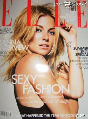 Sienna Miller pose pour ELLE UK