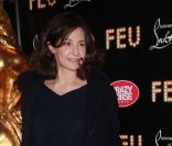 Valérie Lemercier à la première VIP de la revue <em>Feu</em> du Crazy Horse, à Paris, le 12 mars 2012.