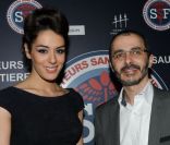 Sofia Essaïdi et Arié Levy lors du dîner de gala pour l\'association SSF sauveteurs sans frontières, au 1515, le 12 mars 2012
