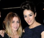 Julie Zenatti et Sofia Essaïdi lors du dîner de gala pour l\'association SSF sauveteurs sans frontières, au 1515, le 12 mars 2012