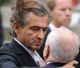 Bernard-Henri Levy et sa femme Arielle Dombasle avec Pierre Bergé