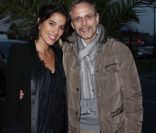 Laurie Cholewa et Christophe Rossignon posent lors du Festival 2 Cinéma, à Valenciennes, le mercredi 4 avril 2012.