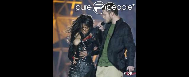 Janet Jackson et Justin Timberlake au Super Bowl 2004.