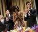 Michelle Obama lors du traditionnel dîner des correspondants de la Maison Blanche le 28 avril 2012 à Washington DC