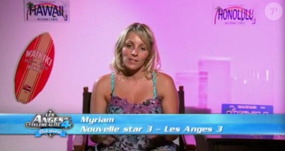 Myriam dans Les Anges de la télé-réalité 4 le lundi 7 mai 2012 sur NRJ 12