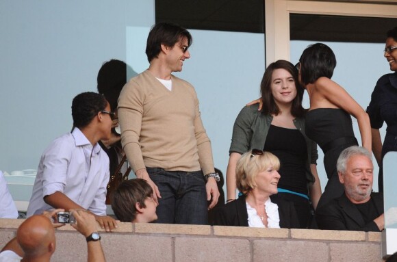 Tom Cruise en compagnie de sa fille Isabella et de son fils Connor, en juillet 2009 à Los Angeles