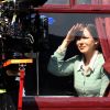 Nicole Kidman sur le tournage de The Railway Man en Ecosse le 2 mai 2012